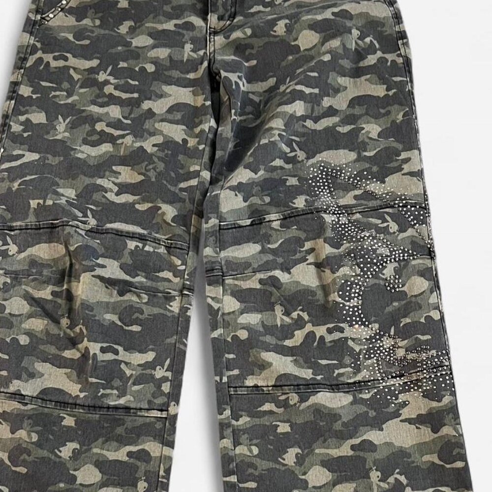 Camo Playboy Pants sz. 11 New w/ tags-rhinestones